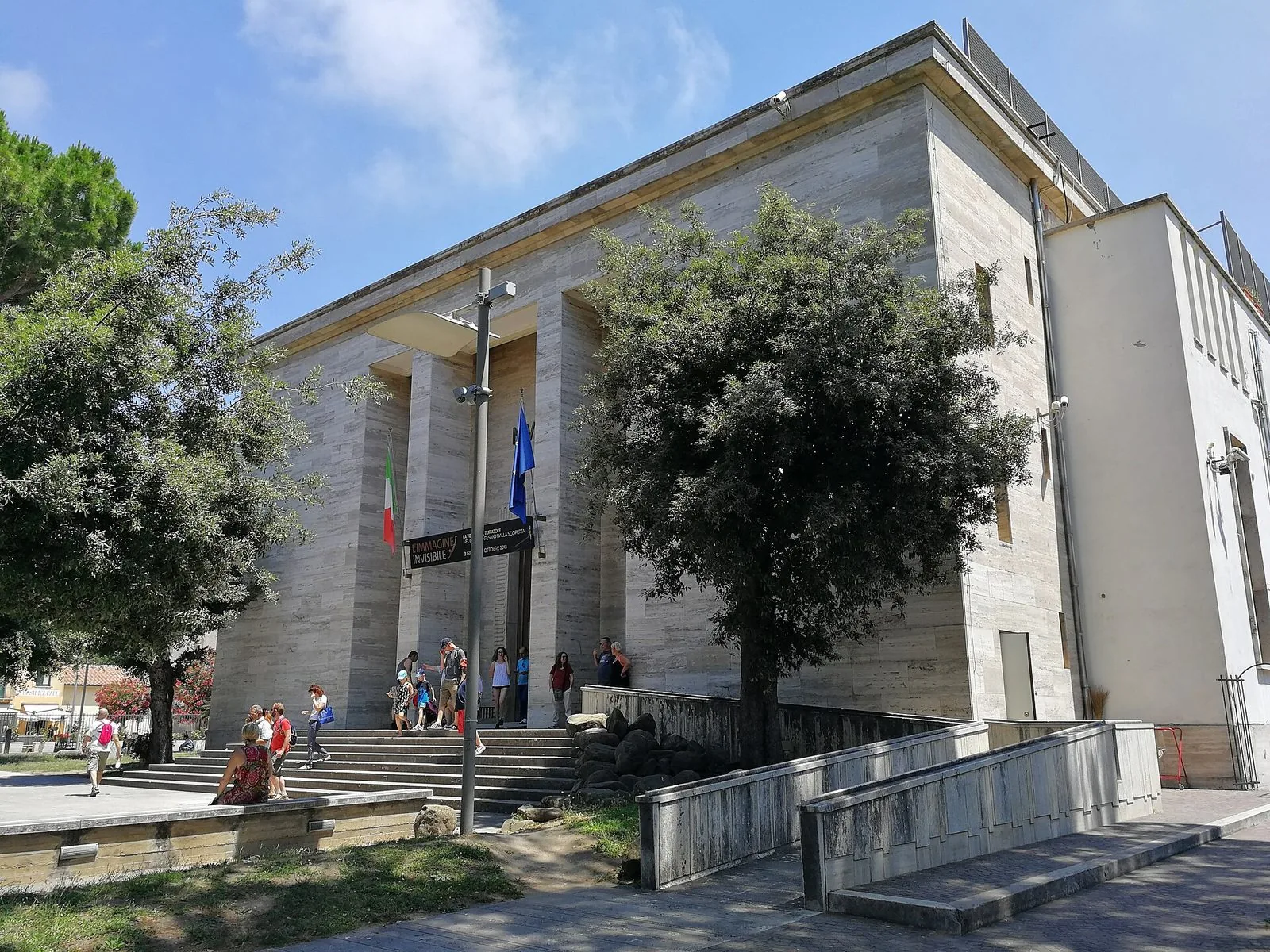 Esterno del Museo Archeologico Nazionale di Paestum, sede di parte degli eventi della Borsa Mediterranea del Turismo Archeologico